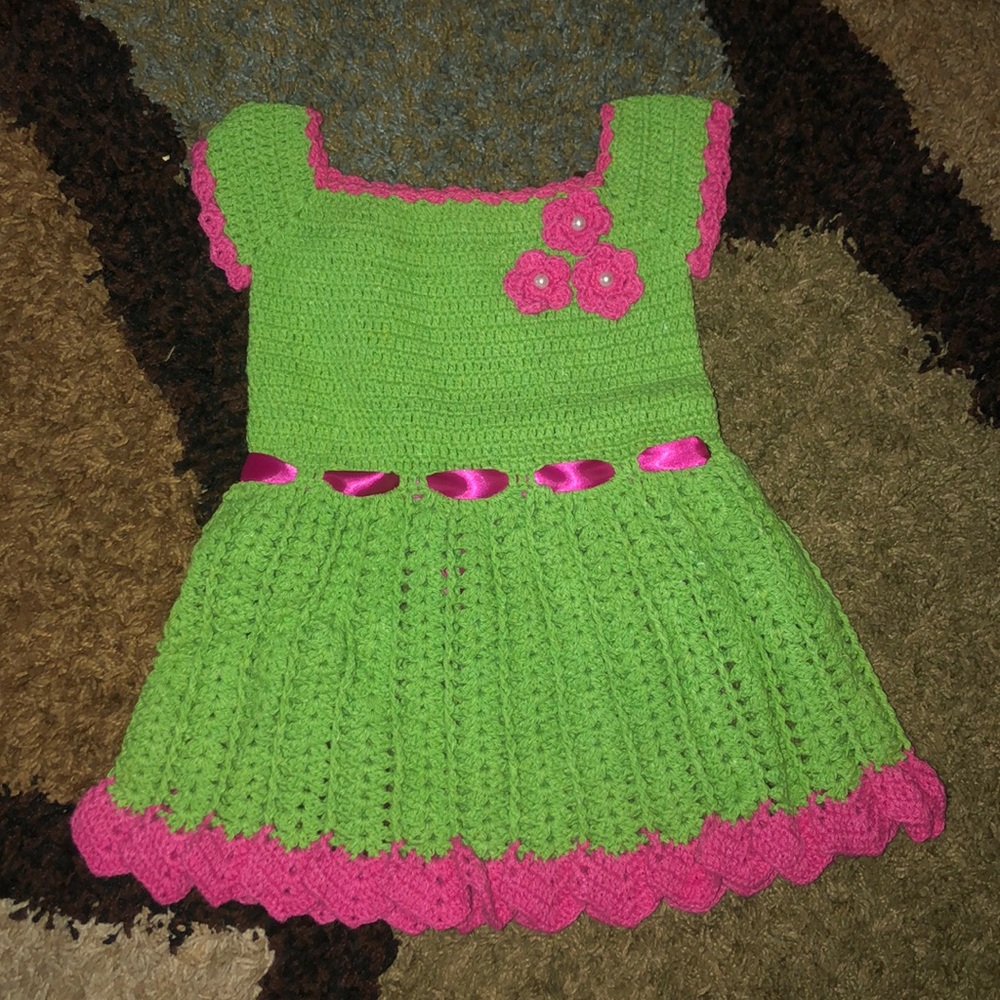 Beautiful hand made Crochet 👗 🧶